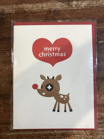 Fugu Fugu Press Christmas Card-Deer