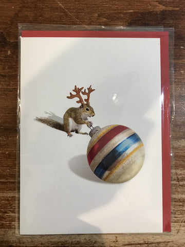 J&M Martinez Holiday Card-Reindeer Squirrel