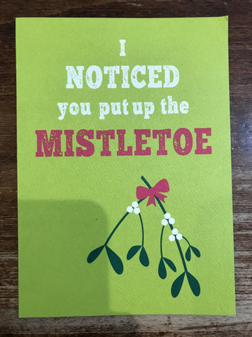 Calypso Christmas Card-Mistletoe