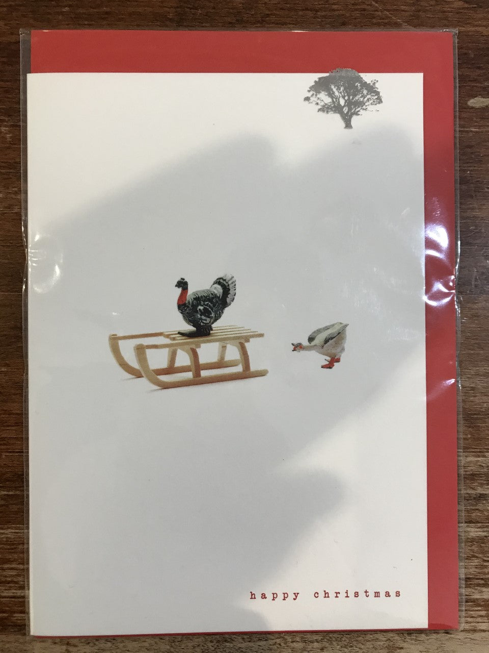 Lonetree Cards Christmas Card-Turkey and Goose