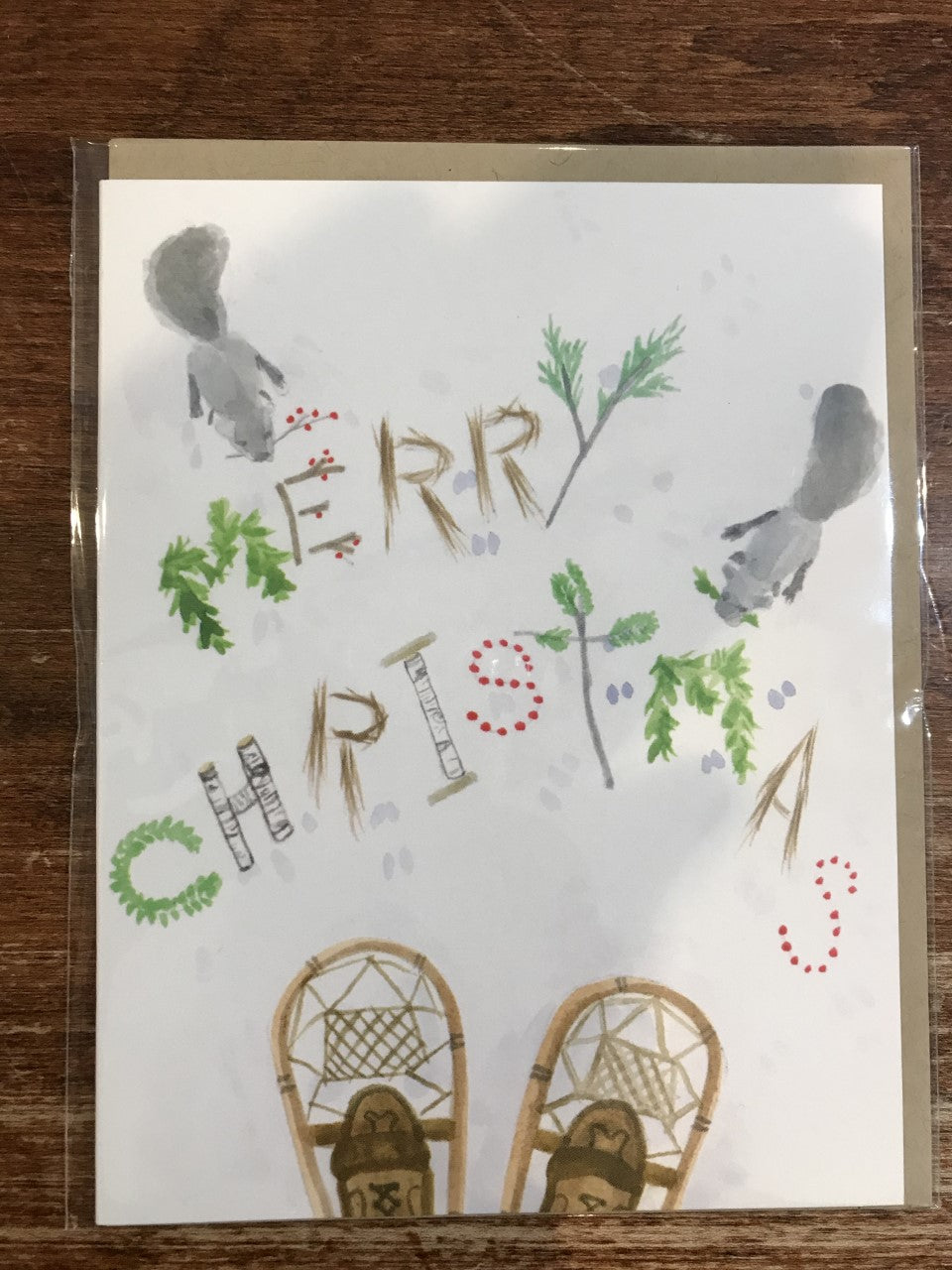 Dear Hancock Christmas Card-Snow Shoes