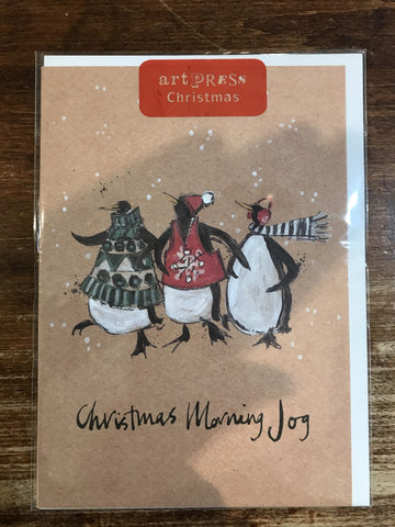 Artpress Christmas Card-Christmas Morning Jog