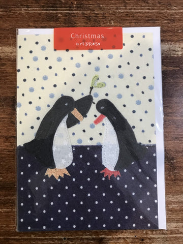 Art Press Christmas Card-Under the Mistletoe