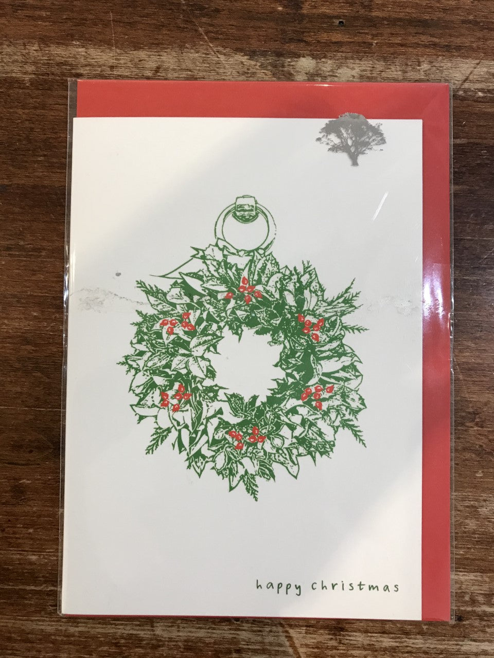 Lonetree Cards Christmas Card-Wreath