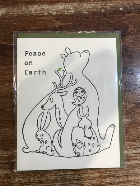 Fugu Fugu Press Christmas Card-Peace on Earth