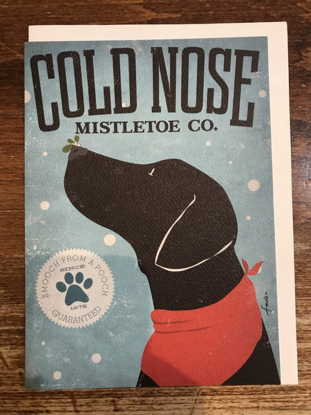 Calypso Christmas Card-Cold Nose Mistletoe Co.