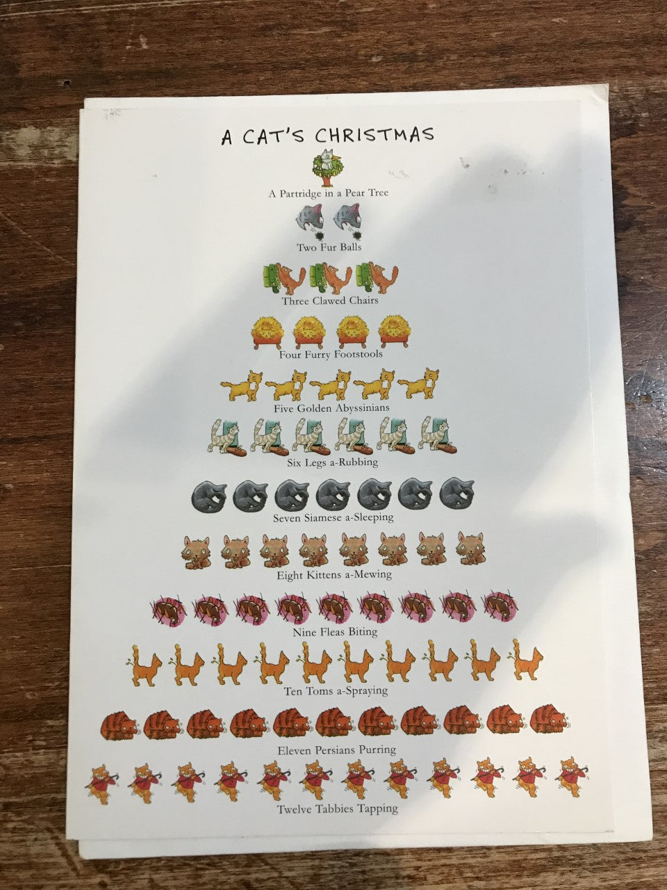 Allport Editions Christmas Card-A Cat's Christmas