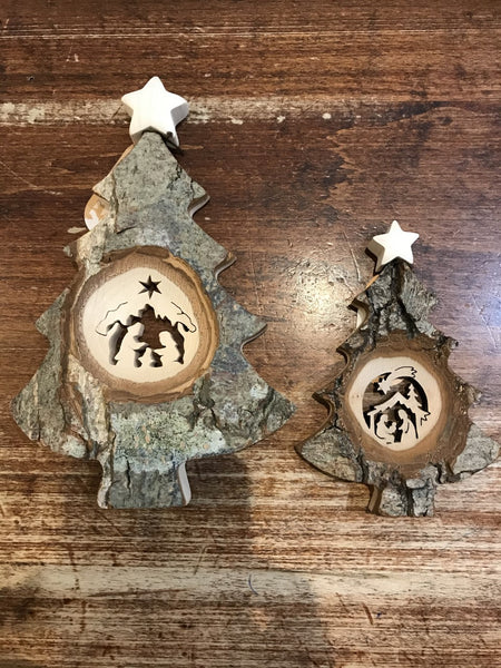 Waldfabrik Wooden Christmas Tree Decoration-Nativity