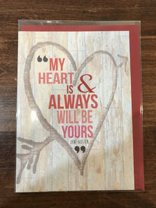 Calypso Valentine's Day Card-My Heart Is and Always Be Yours