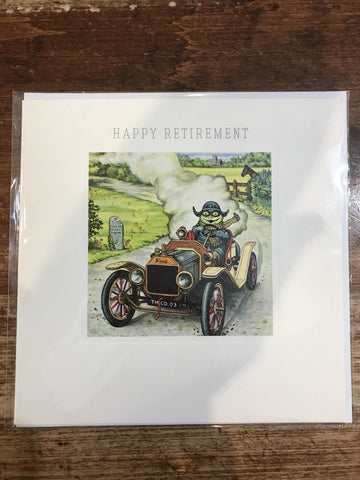 Museums and Galleries Retirement Card-The Only Way to Travel