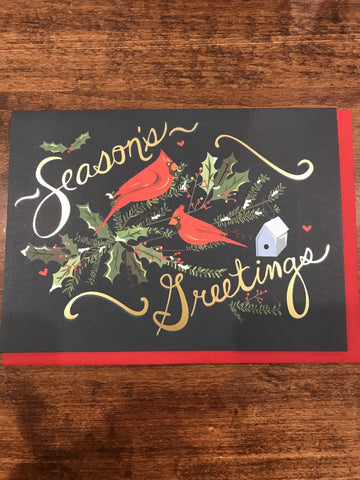 The New Yorker Holiday Card-Cardinal Greetings