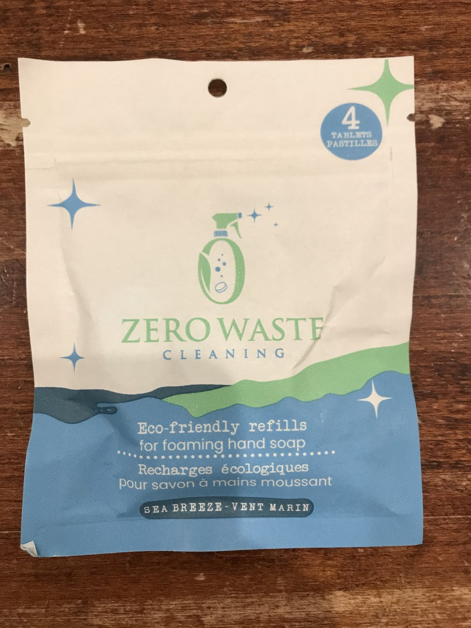 0Zero Waste Cleaning Foaming Hand Soap-Sea Breeze-Set of 4