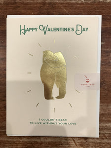 Good Juju Ink Valentine's Day Card-Bear Valentine