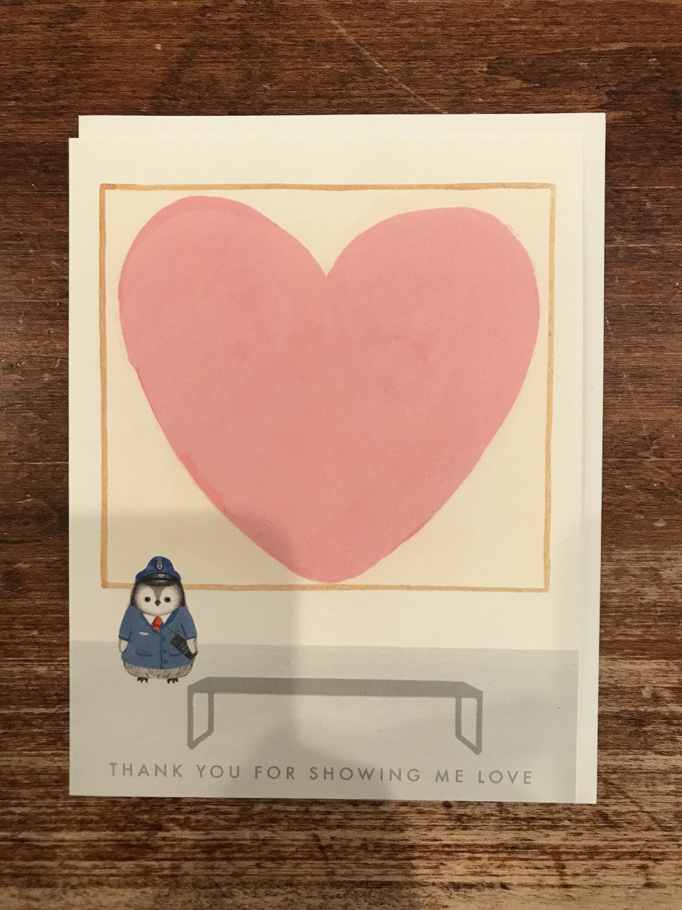 Dear Hancock Love Card-Thank You For Showing Me Love