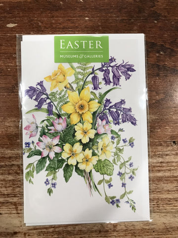 Museums and Galleries Easter Card-Easter Flowers