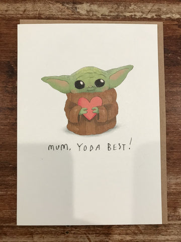 Ohh Deer Mother's Day Card-Mum Yoda Best