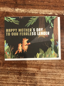 Halfpenny Postage Mother's Day Card-Fearless Leader