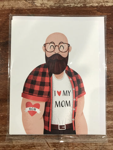 Halfpenny Postage Mother's Day Card-Mom Tattoo