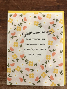 Slighty Mother's Day Card-Incredible Mom