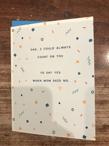 Slightly Father's Day Card-Count On You