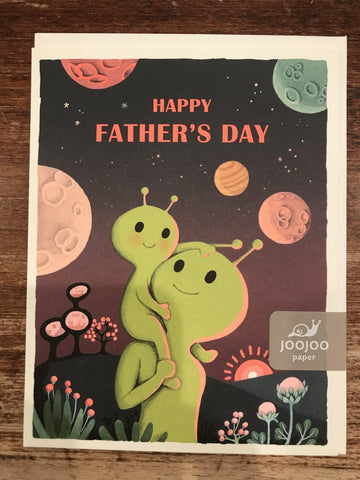 Joojoo Paper Father's Day Card-Aliens
