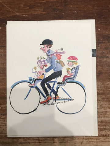 Halfpenny Postage Father's Day Card-Cycling Dad
