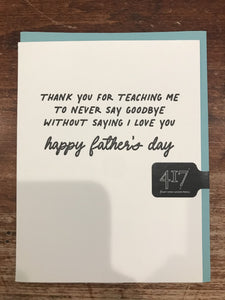 417 Press Father's Day Card-Teaching