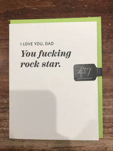 417 Press Father's Day Card-Rock Star Dad