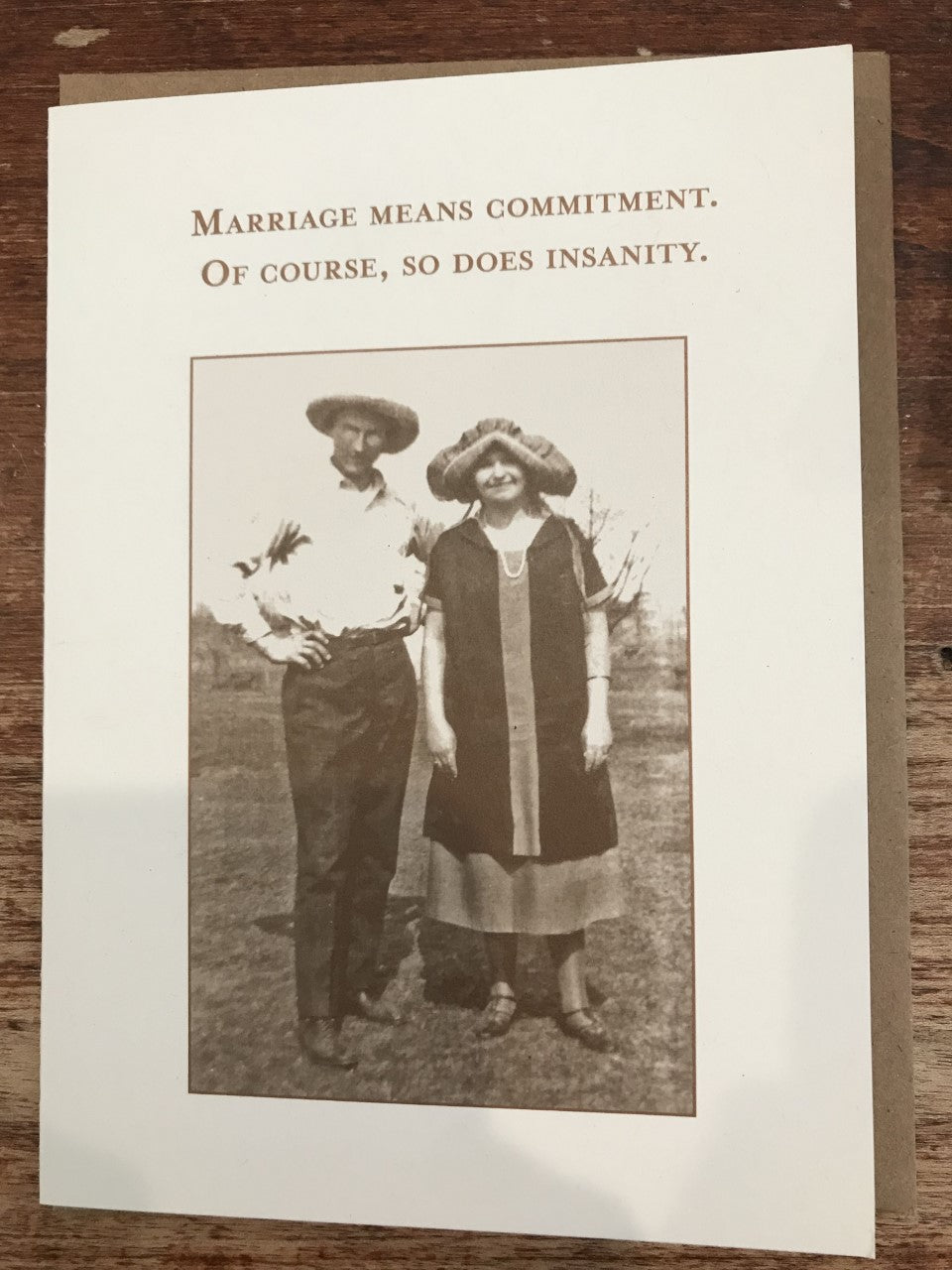 Shannon Martin Anniversary Card-Marriage Means Committment