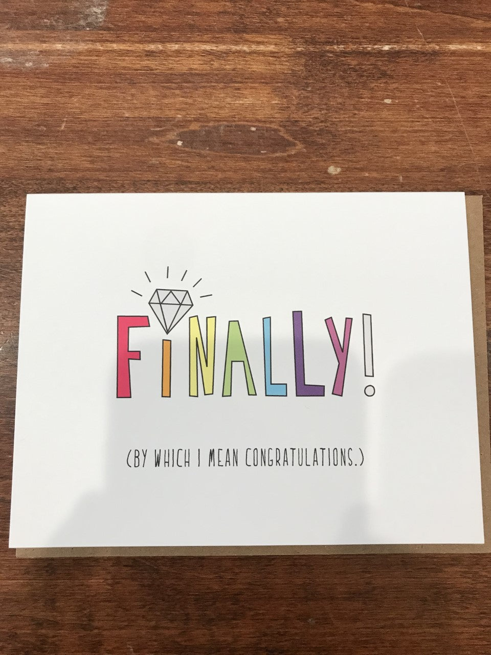 Near Modern Disaster Engagement Card-Finally LGBTQ