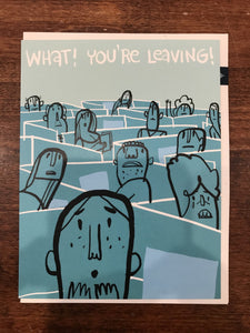 Halfpenny Postage Retirement/Leaving Card-Leaving Office