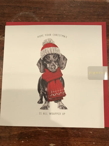 Pigment Productions Christmas Card-Dog
