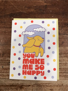 The Good Twin Love Card-Happy Dog