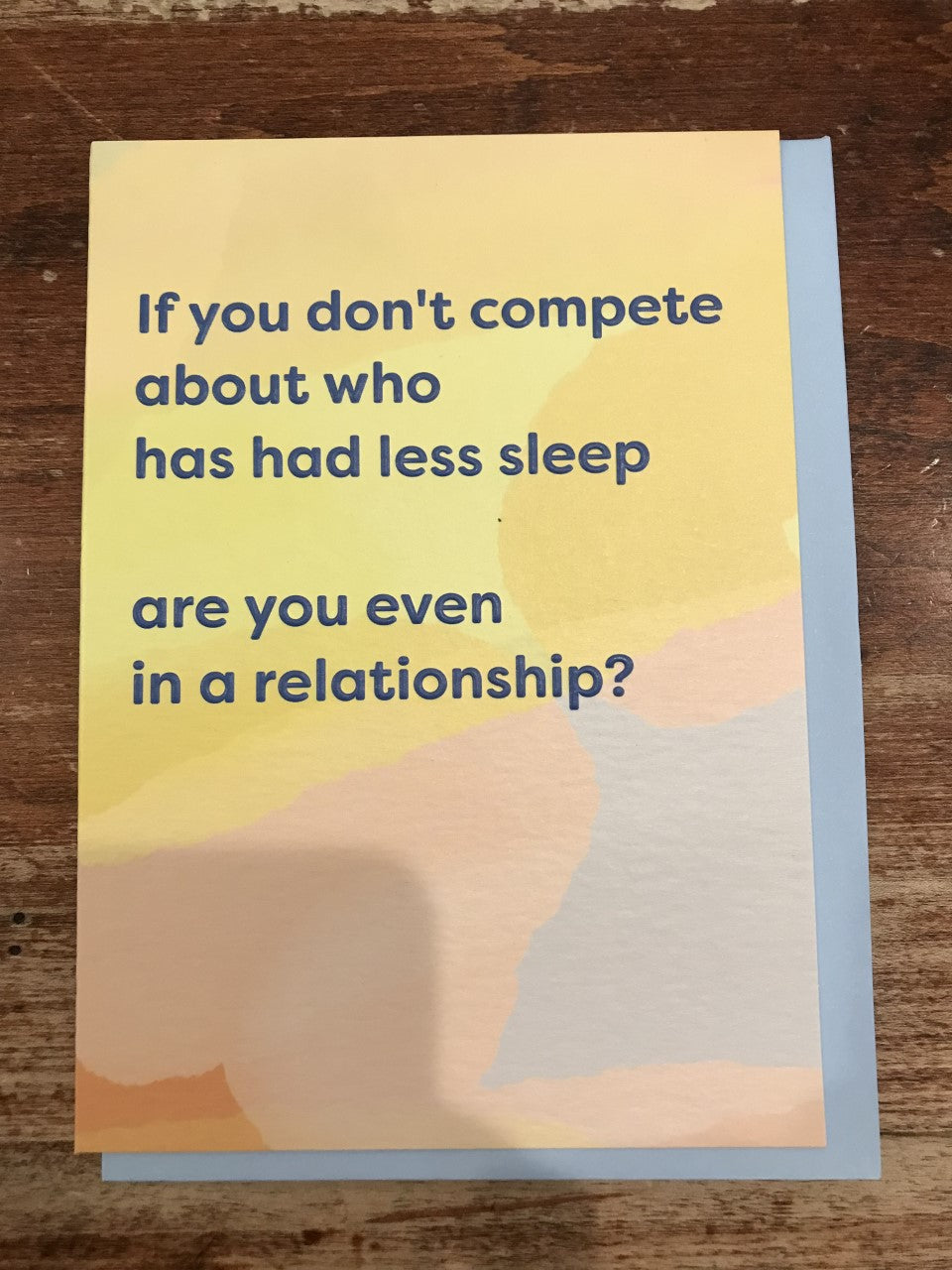 Cath Tate Love Card-Less Sleep