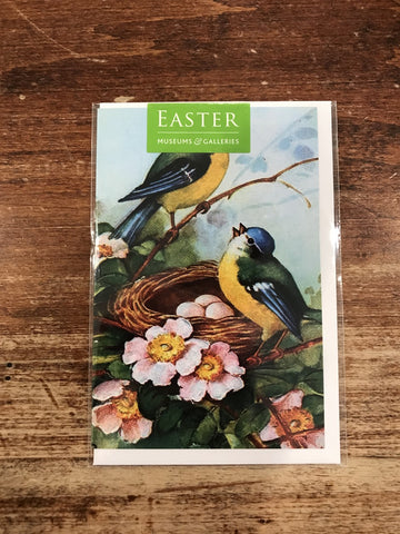 Museums and Galleries Easter Card-Bluetits