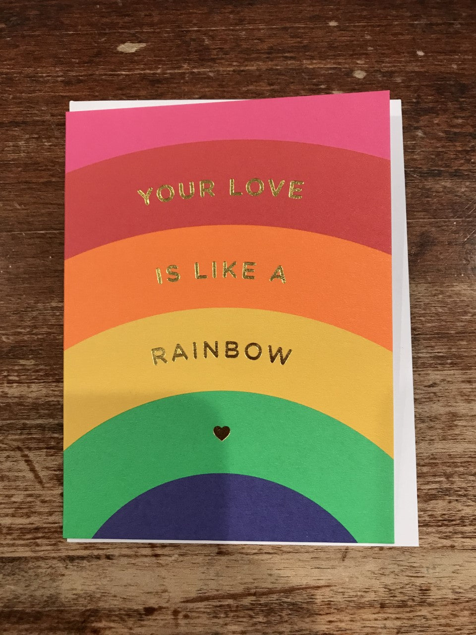 Lagom Design Love Mini Card-Your Love Is Like A Rainbow