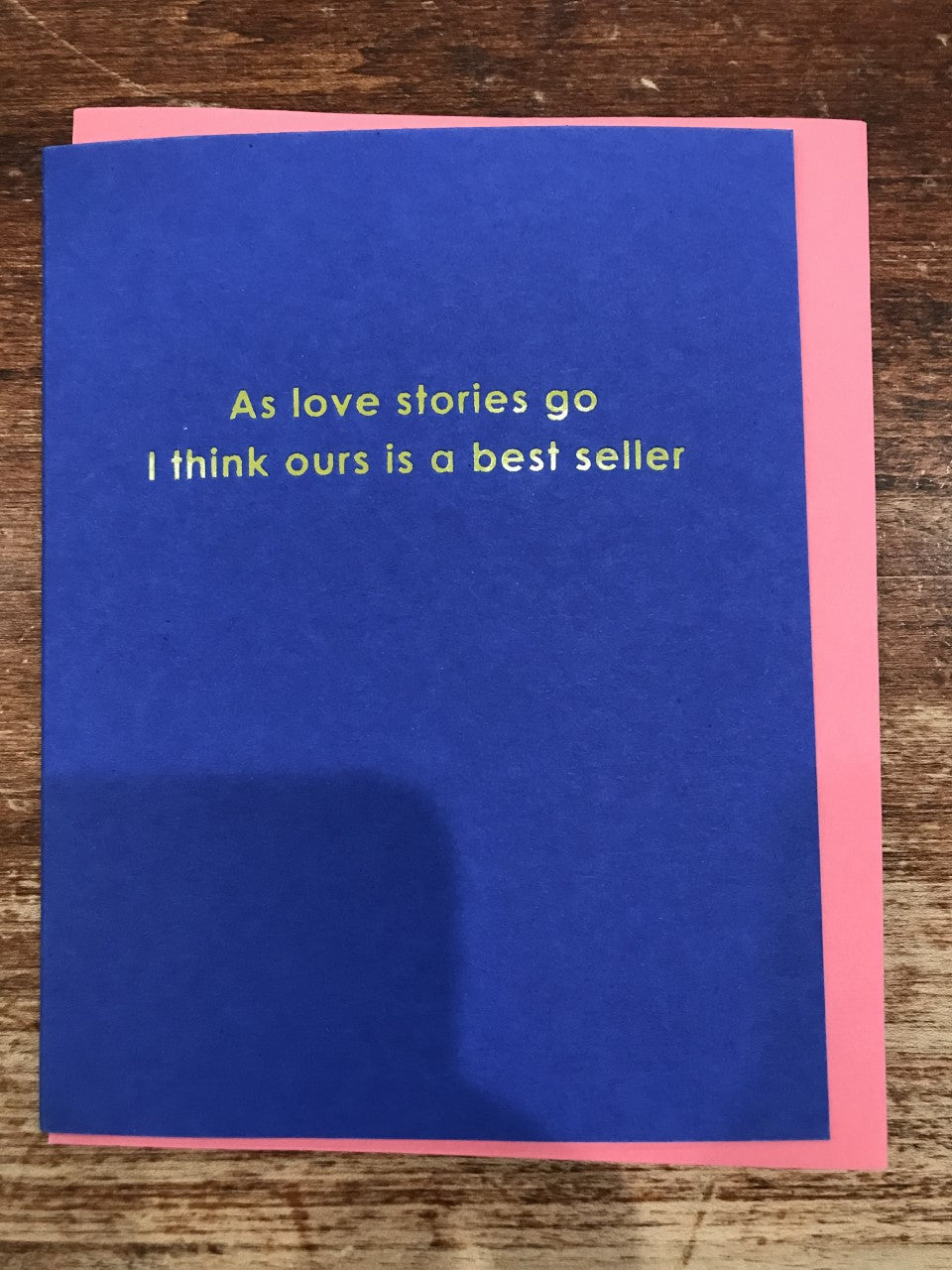 1973 Love Card-As Love Stories Go