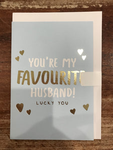 Central 23 Love Card-You're My Favourite Husband