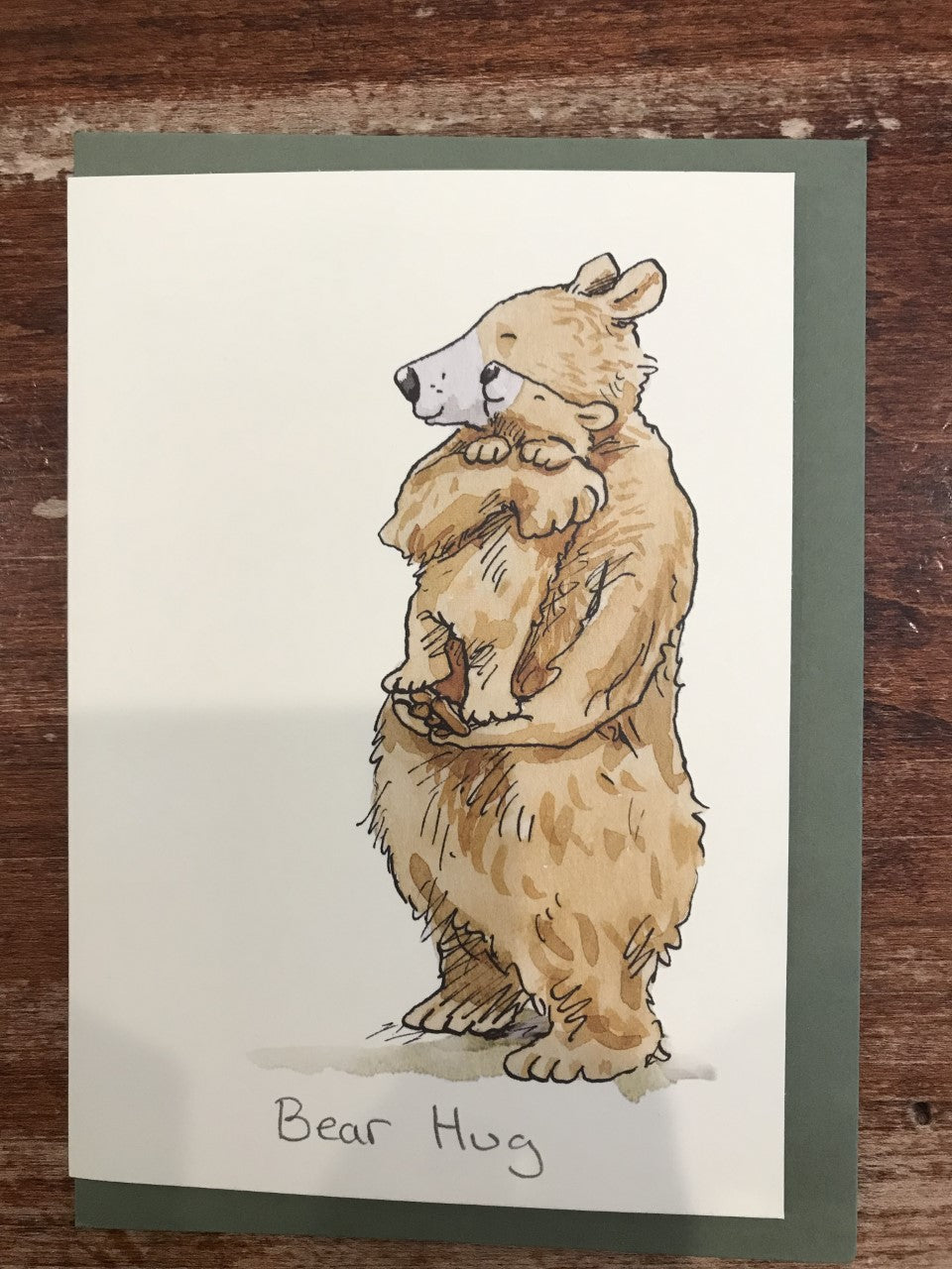 Two Bad Mice Blank Card-Bear Hug