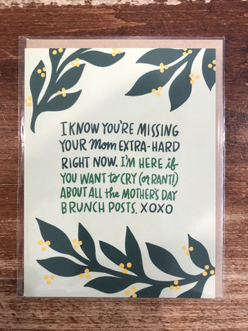 Em & Friends Mother's Day Card-Missing Your Mom